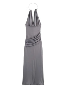 Justina Jewel Collar Bodycon Maxi Dress