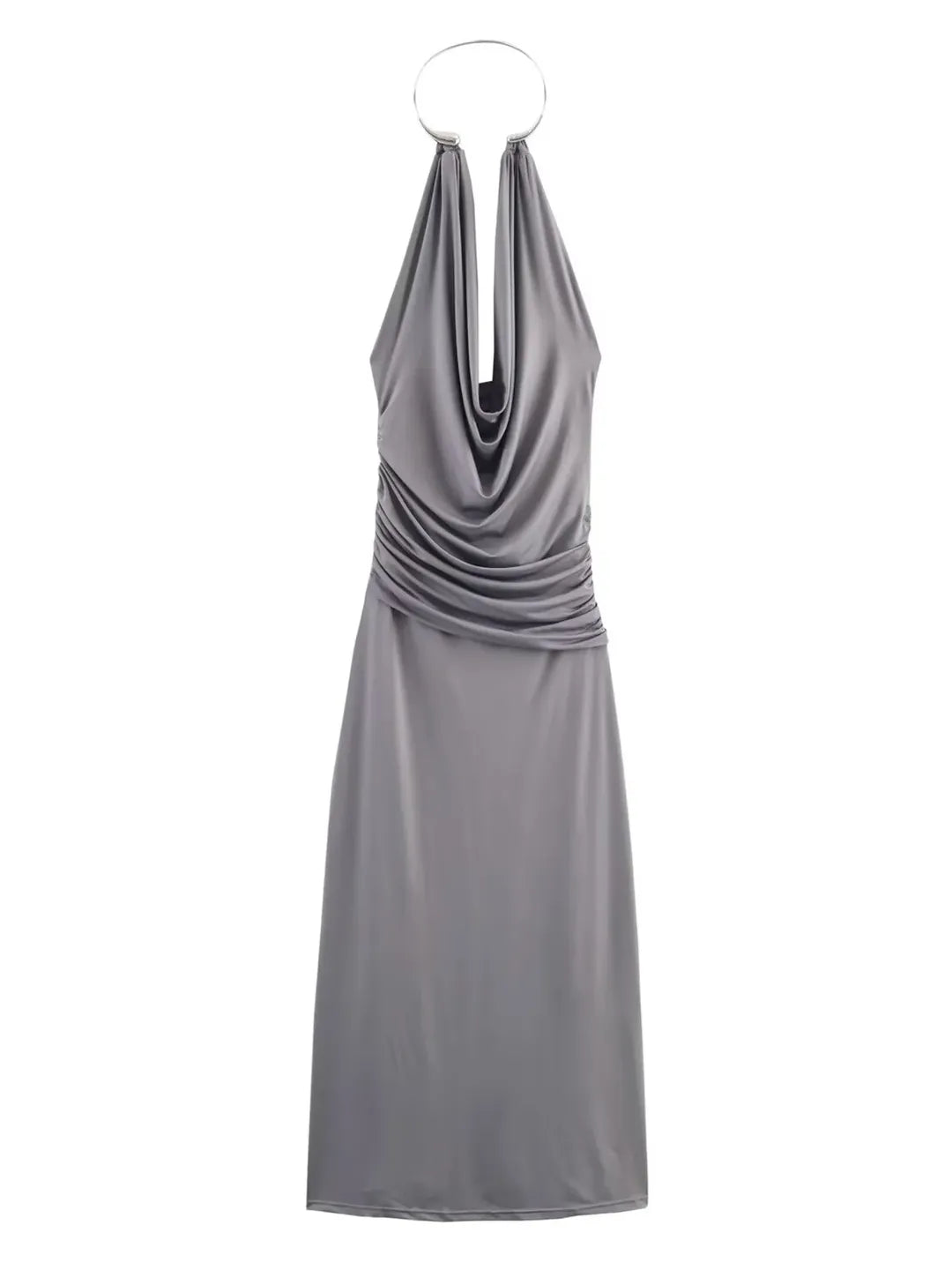Justina Jewel Collar Bodycon Maxi Dress