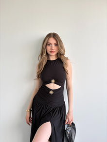 Leslie Drop Waist Draped Dress