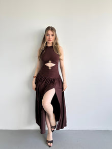 Leslie Drop Waist Draped Dress