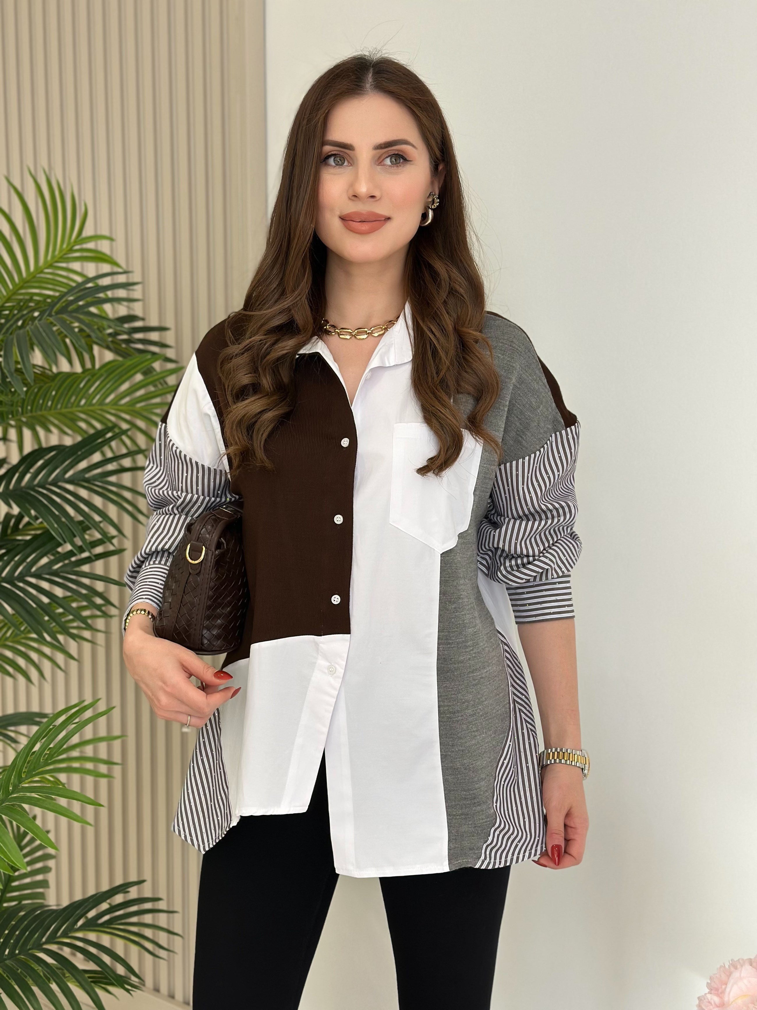 Beatrix Striped Knit Shirt