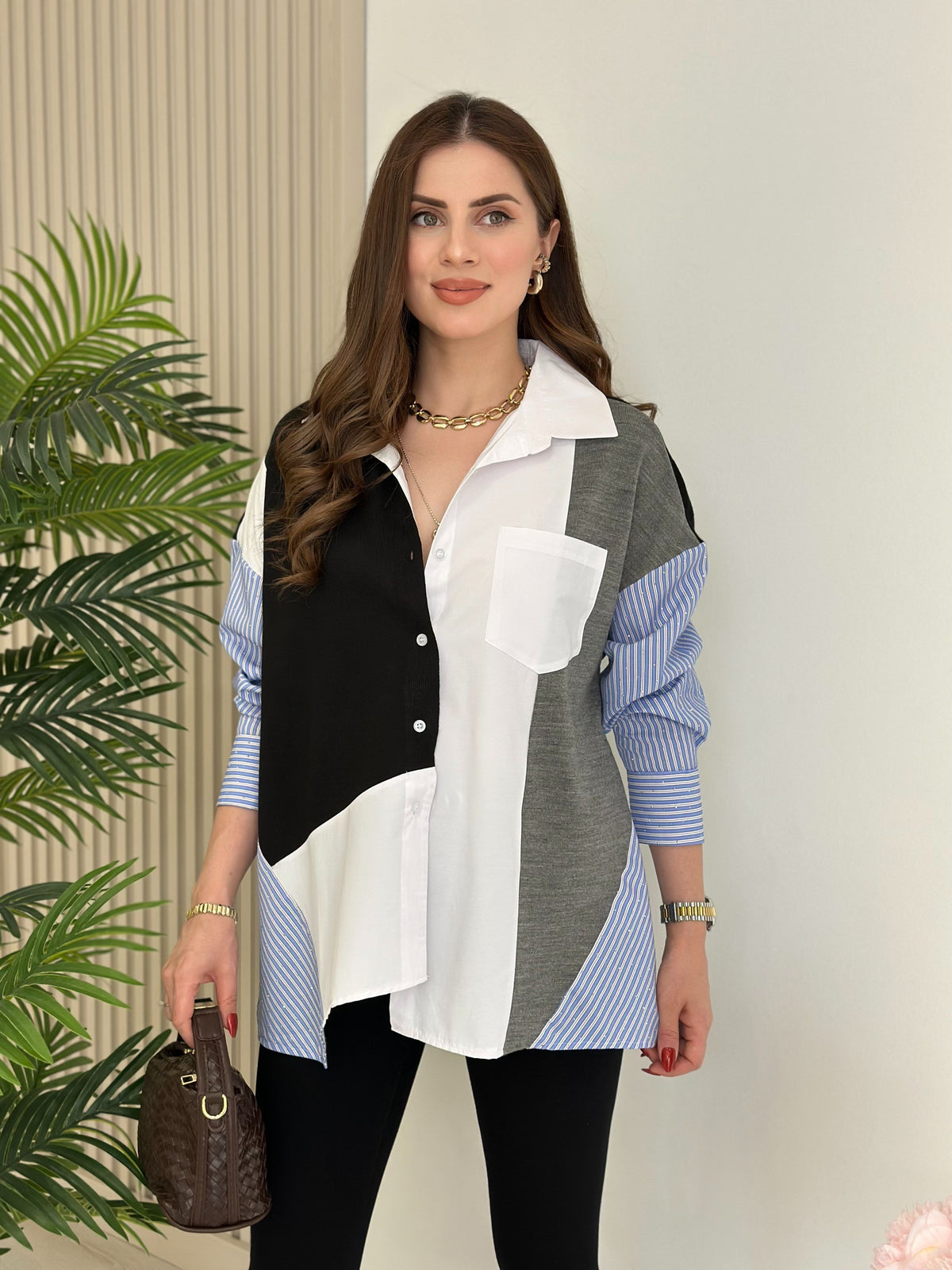 Beatrix Striped Knit Shirt