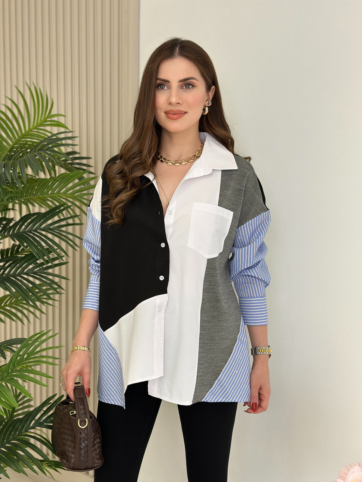 Beatrix Striped Knit Shirt