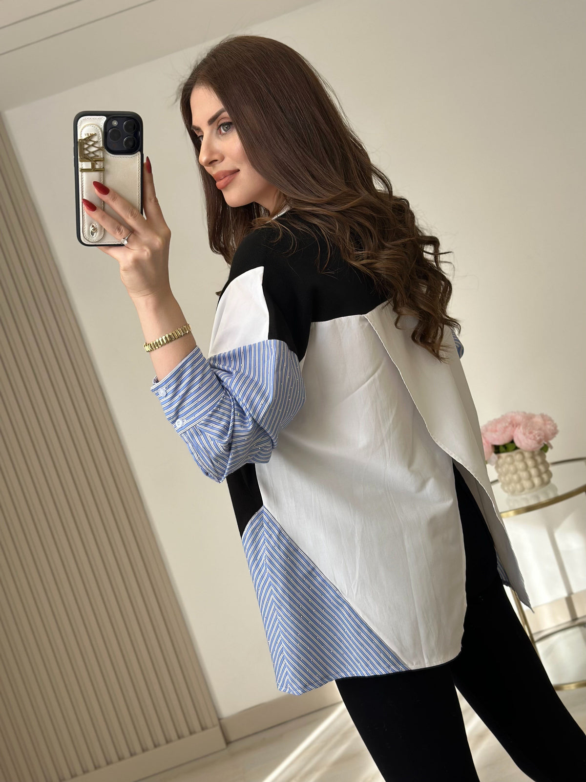 Beatrix Striped Knit Shirt