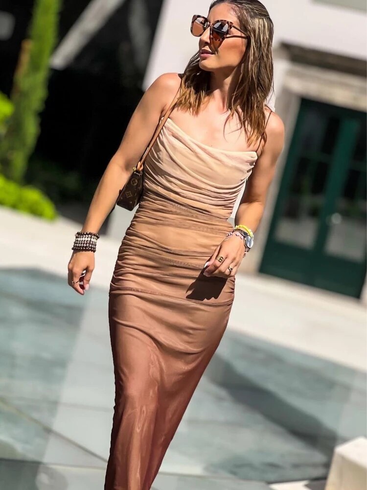 Naira Slim Fit Tulle Dress