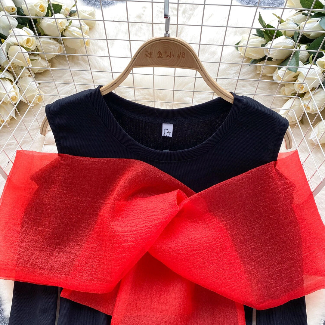Margerine Luxury Knit Top with Bow Detailing