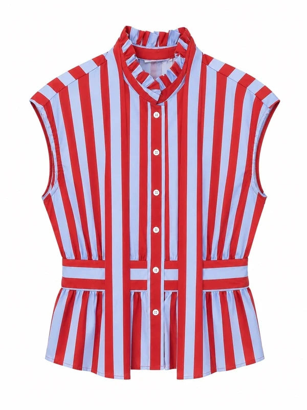 Beryl Striped Blouse