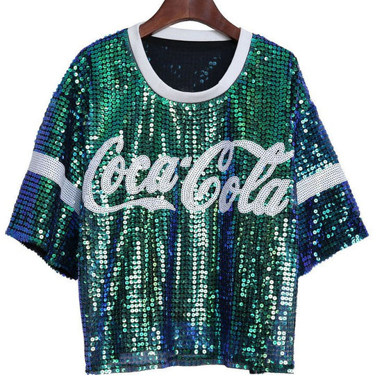 Modern Barbie Sequined Letter Top