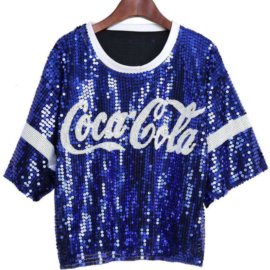 Modern Barbie Sequined Letter Top