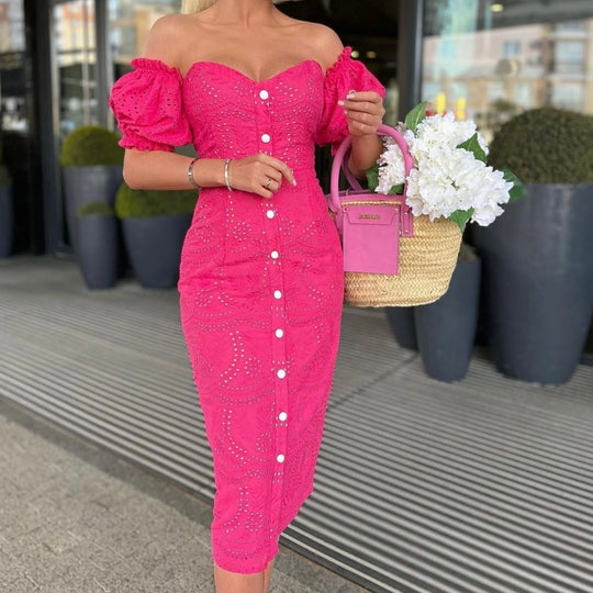 Donatella Hollow out Dress