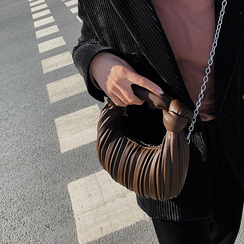 Hobo Pleated Shoulder Bag