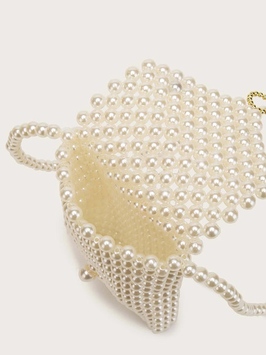 Faux Pearl Bag