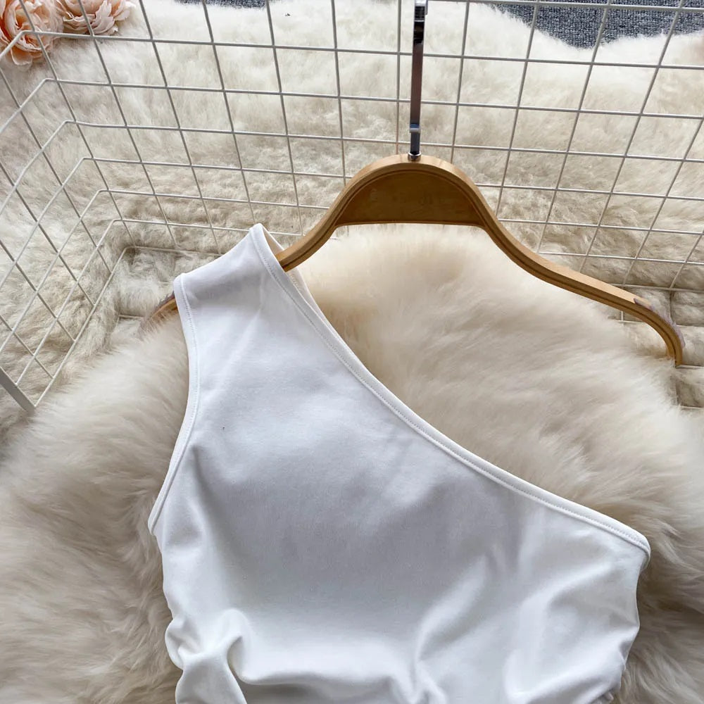 Jessica Lace up top with Denim Split Skirt