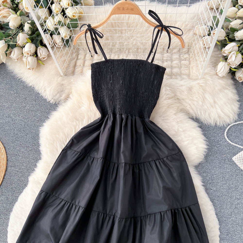 Summer Edging pleated Dress