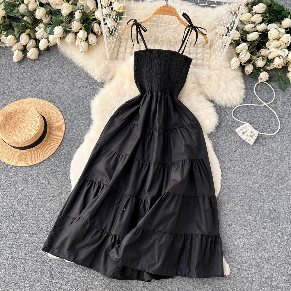 Summer Edging pleated Dress