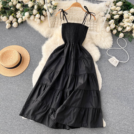 Summer Edging pleated Dress