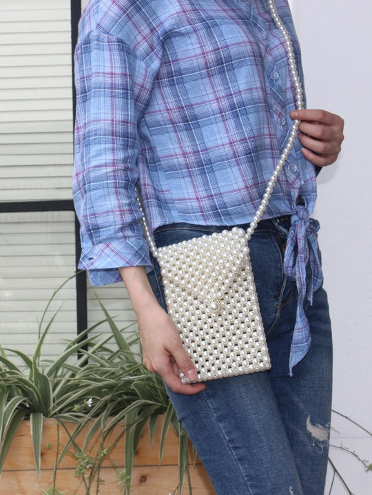 Faux Pearl Bag