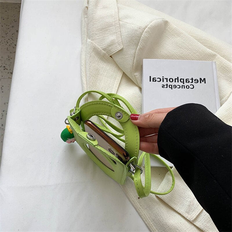 Clear Hollow out Crossbody Bag