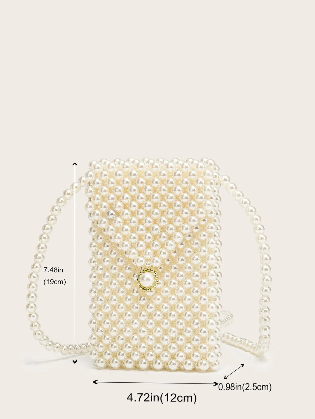 Faux Pearl Bag