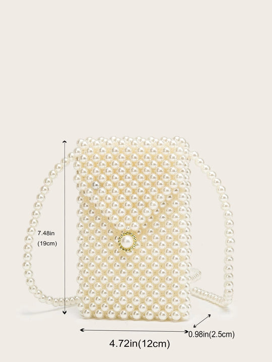 Faux Pearl Bag