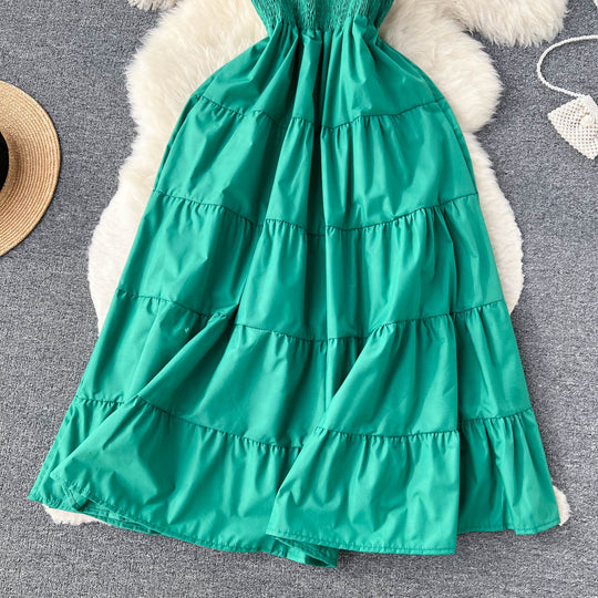 Summer Edging pleated Dress