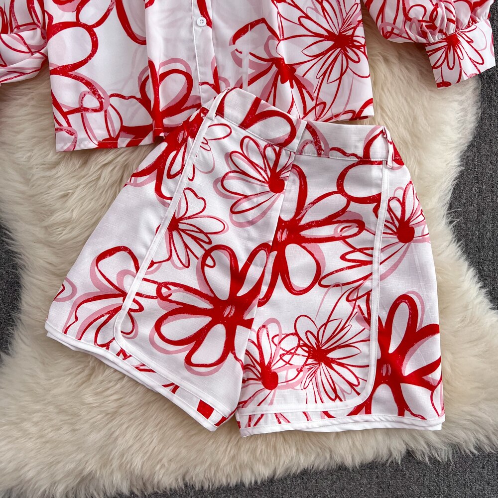 Shenice Printed Two Piece Coord Set