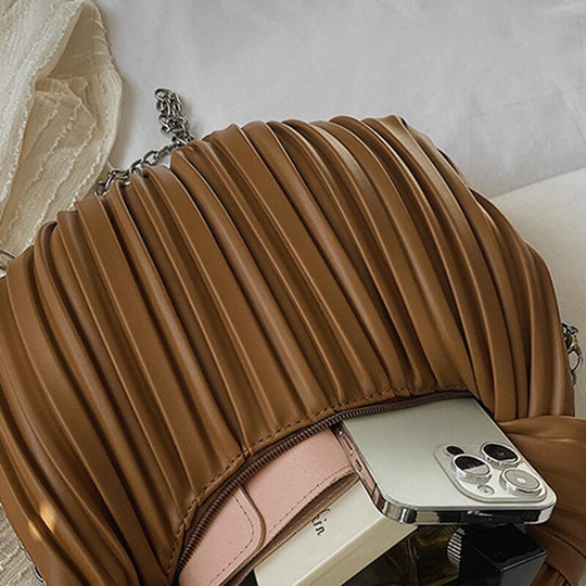 Hobo Pleated Shoulder Bag