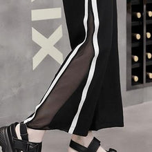 Selena High Slit Lateral Pants with Mesh Panel