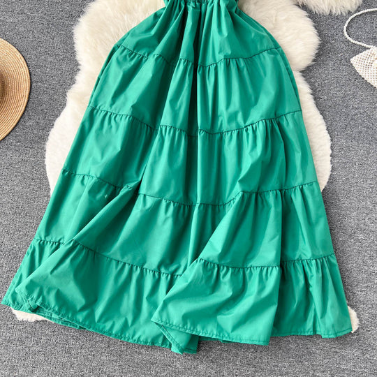 Summer Edging pleated Dress