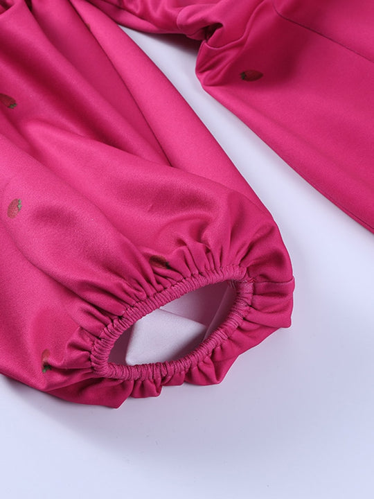 Vienna Mermaid Dress with Lantern Sleeves