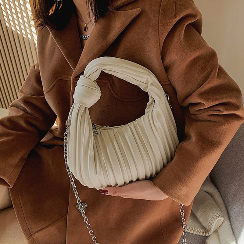 Hobo Pleated Shoulder Bag