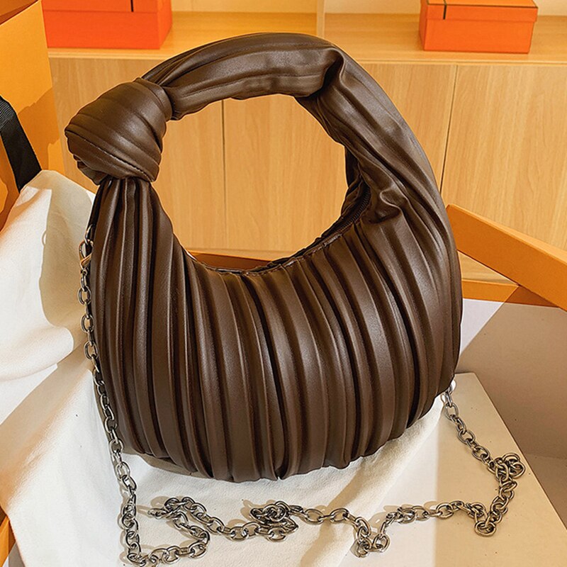 Hobo Pleated Shoulder Bag