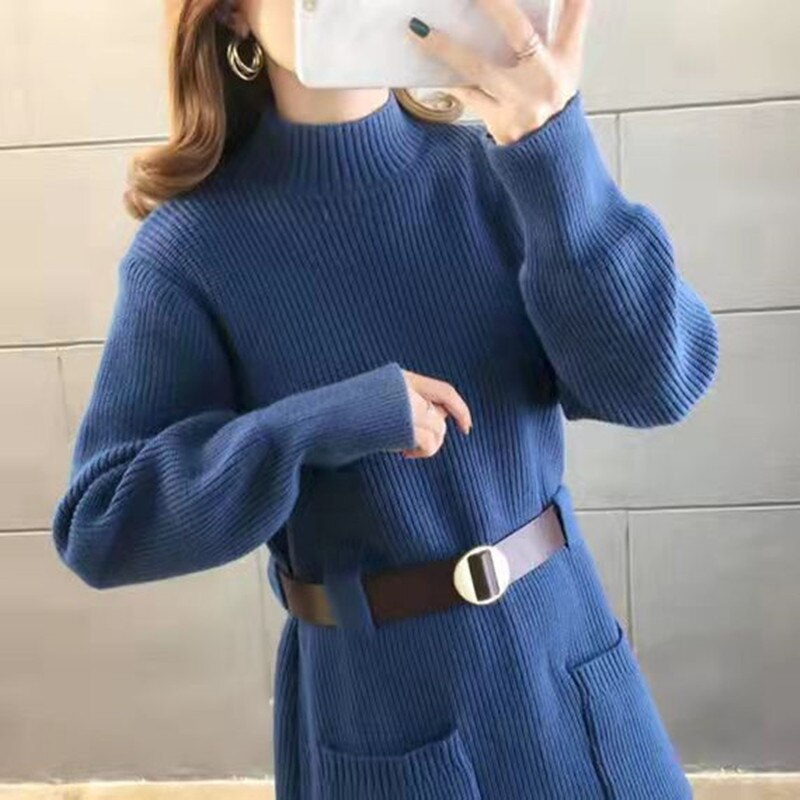 Toronto Sweater Dress with Belt