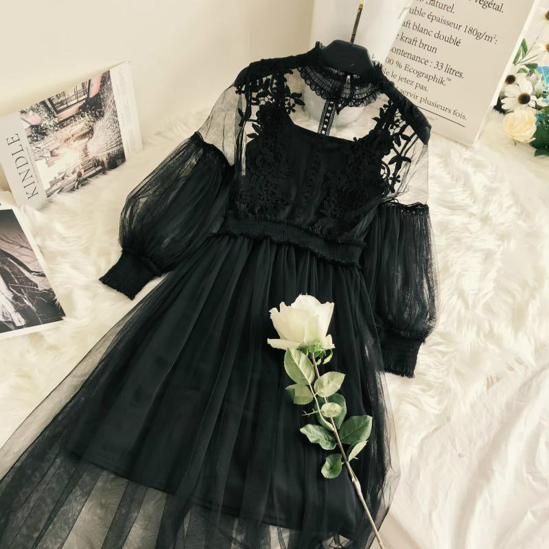 Sicilian Lace Long Veil Dress