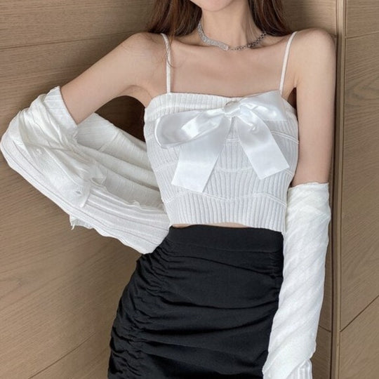 Talia cropped Bustier Tops