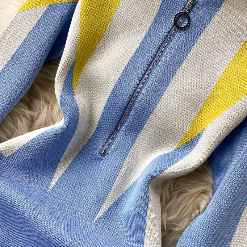 Ivy Color Block Sheath Knit Dress