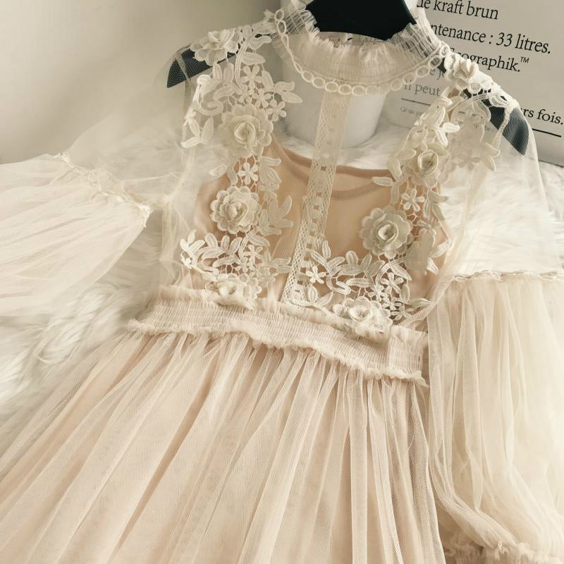 Sicilian Lace Long Veil Dress