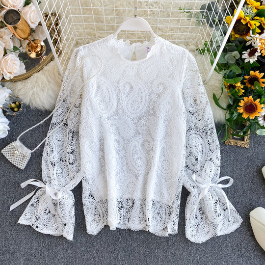 Olivia Summer Lace Vintage Blouse
