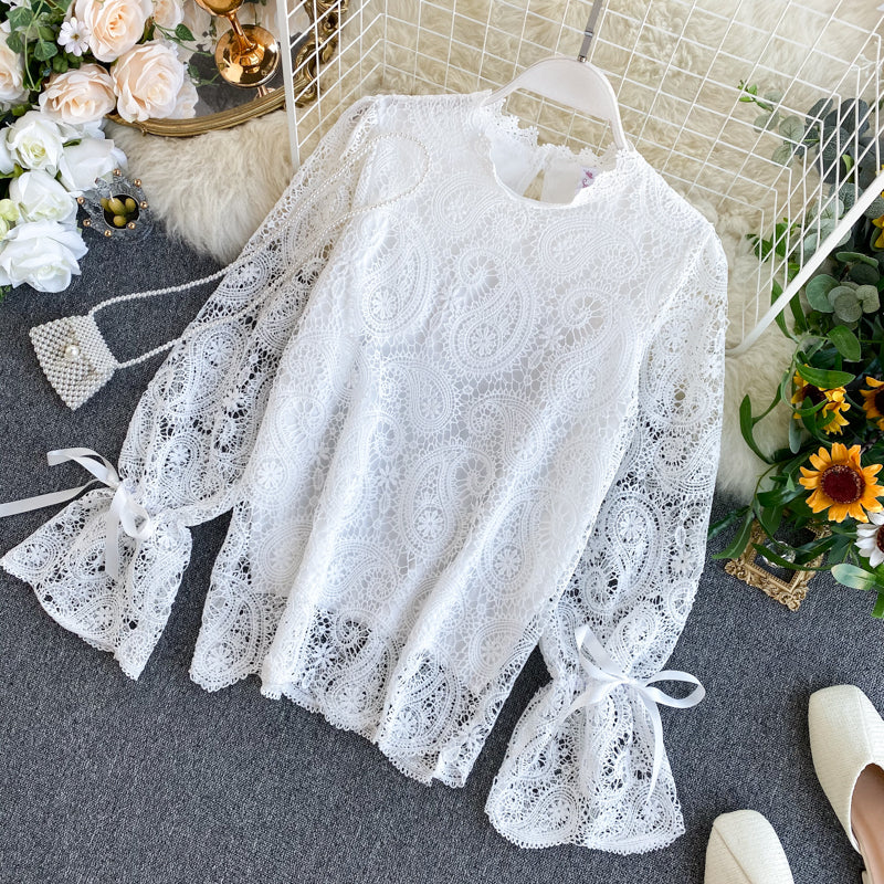 Olivia Summer Lace Vintage Blouse