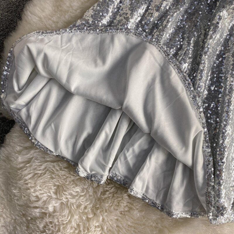 Sasha Sequined Skater Dress