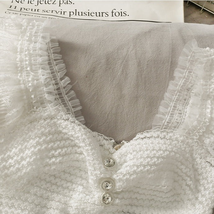 Kira lace strapped Cropped Tops