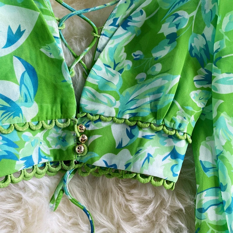 Mykonos Tropical Printed Co-ord Set