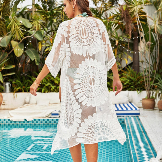 Cabello Embroidered Cover Up