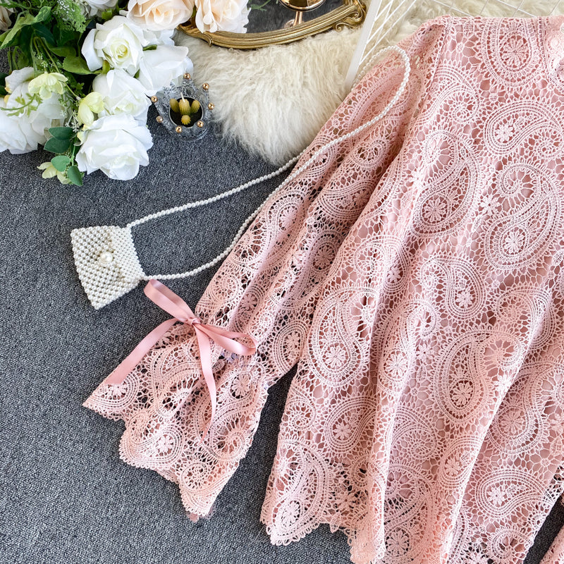 Olivia Summer Lace Vintage Blouse