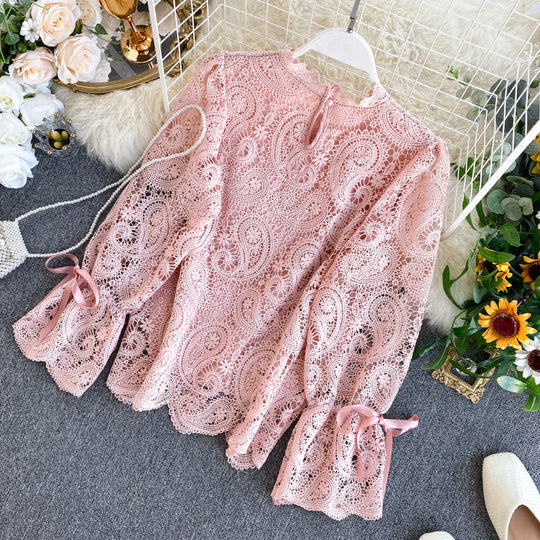 Olivia Summer Lace Vintage Blouse