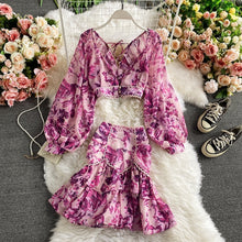 Mykonos Tropical Printed Co-ord Set