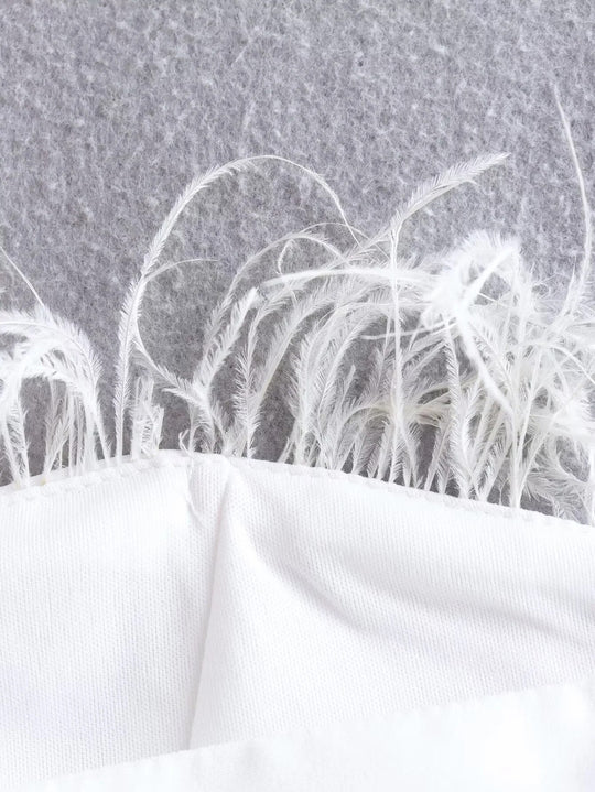 Anna Bustier with Feathers and Adjustable Strap