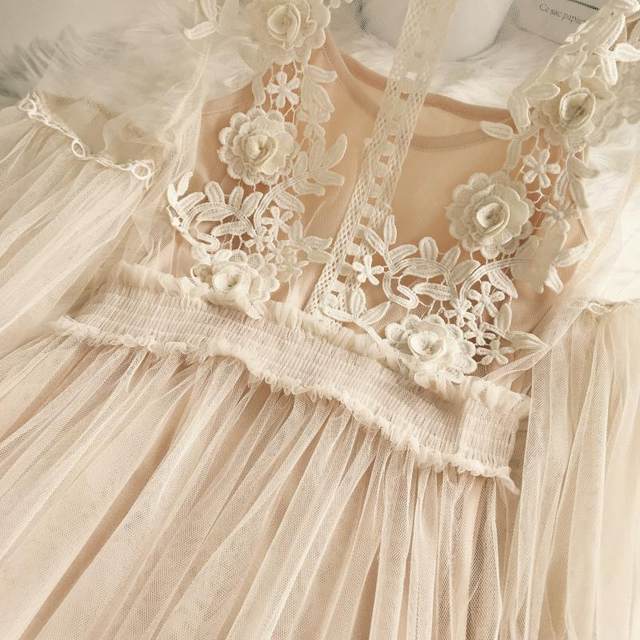 Sicilian Lace Long Veil Dress