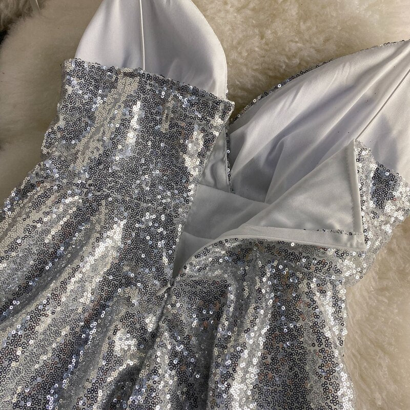 Sasha Sequined Skater Dress