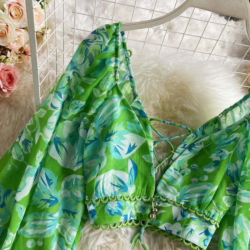 Mykonos Tropical Printed Co-ord Set